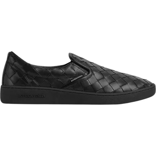 Sneakers, male, , Size: 7 US Leather Slip-On Sneakers - Bottega Veneta - Modalova