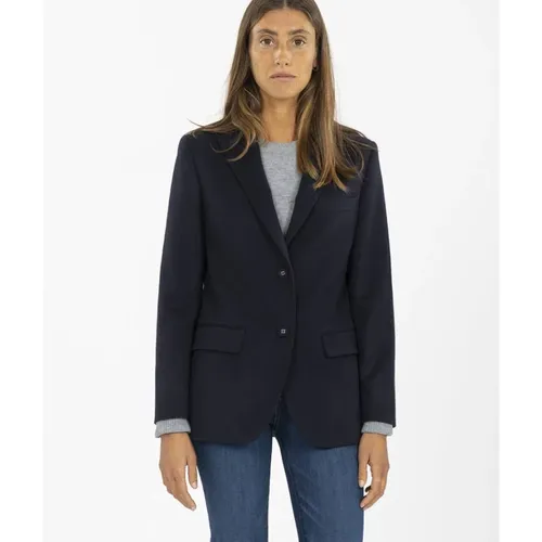 Blazers, female, , Size: 2XS Rever Collar Wool Blazer - Officine Générale - Modalova