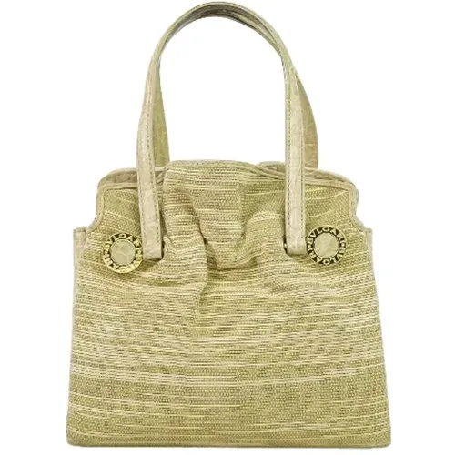 Pre-owned Canvas handbags , female, Sizes: ONE SIZE - Bvlgari Vintage - Modalova