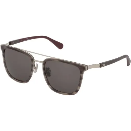 Sunglasses, male, , Size: ONE SIZE Degraded Glass Sunglasses in Havana Grey - Carolina Herrera - Modalova