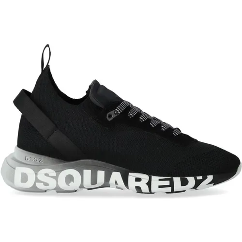 FLY Sneaker With Logo , male, Sizes: 10 UK - Dsquared2 - Modalova