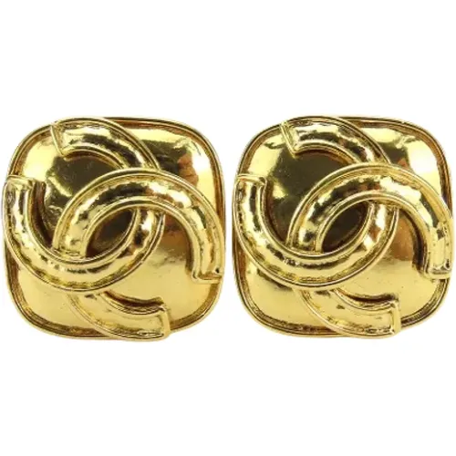 Pre-owned Jewellery, female, , Size: ONE SIZE Pre-owned Metal earrings - Chanel Vintage - Modalova