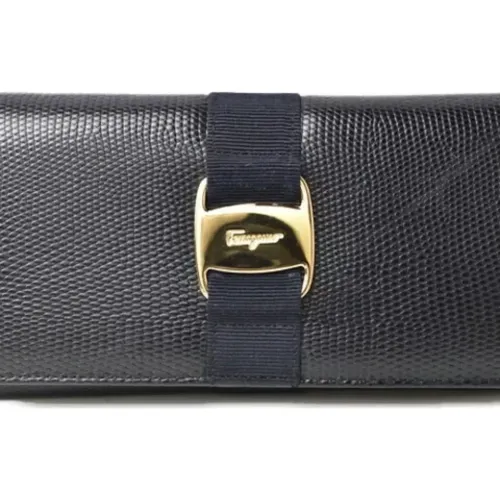 Pre-owned Wallets, female, , Size: ONE SIZE Pre-owned Leather wallets - Salvatore Ferragamo Pre-owned - Modalova