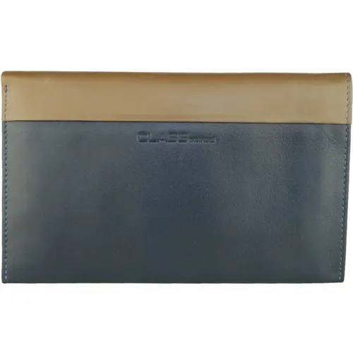 Wallets & Cardholders, male, , Size: ONE SIZE Modern Beige Leather Wallet - Cavalli Class - Modalova