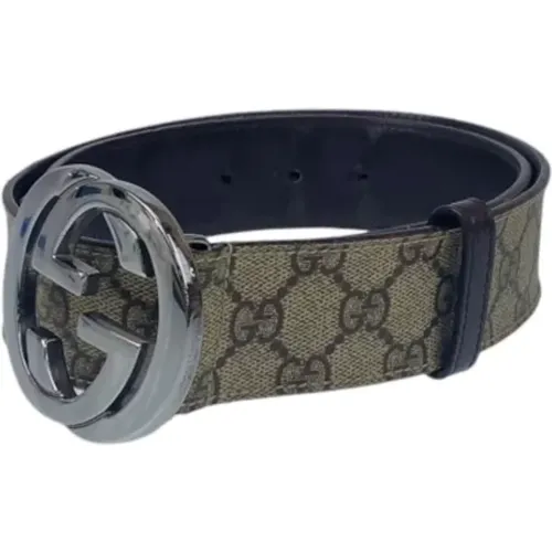 Pre-owned Belts, female, , Size: ONE SIZE Pre-owned Canvas belts - Gucci Vintage - Modalova