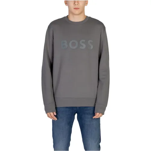 Sweatshirts, male, , Size: L Men's Sweatshirt Autumn/Winter Collection Cotton Blend - Hugo Boss - Modalova