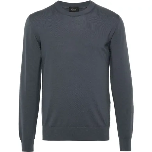 Serious Grey Wool Jumper , male, Sizes: XL, 2XL, 3XL - Brioni - Modalova