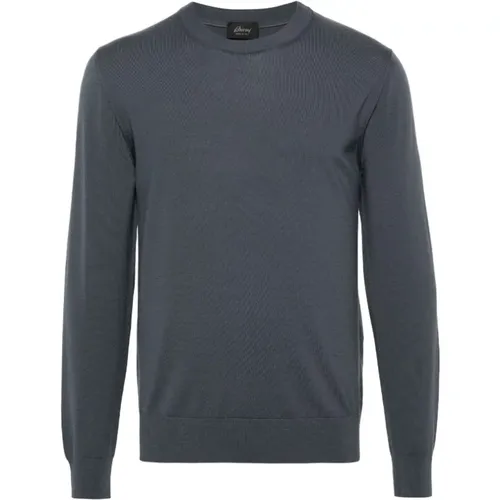 Serious Grey Wool Jumper , male, Sizes: XL, L, 2XL, 3XL - Brioni - Modalova