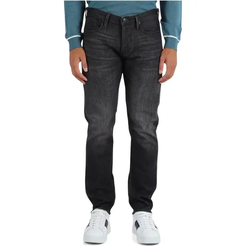 Slim Fit Five-Pocket Jeans - Emporio Armani - Modalova