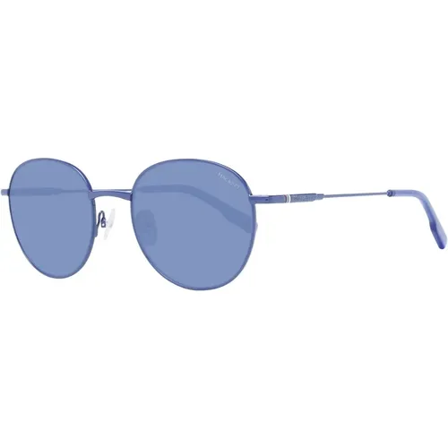 Blaue Herren Runde Sonnenbrille - Hackett - Modalova