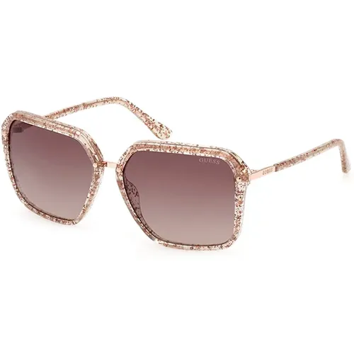 Beige Gradient Sunglasses , female, Sizes: 57 MM - Guess - Modalova