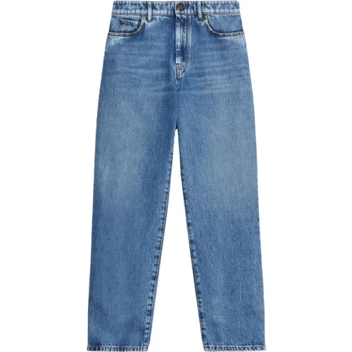 Relaxed-fit Straight-Leg Jeans mit '90er Silhouette , Damen, Größe: 2XS - Max Mara Weekend - Modalova