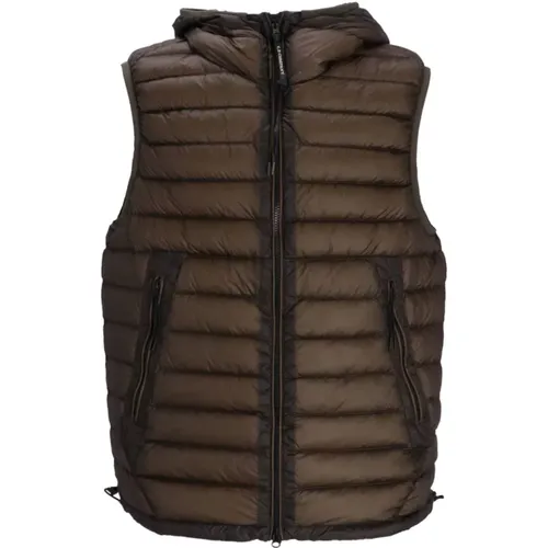 Quilted Khaki Vest , male, Sizes: S - C.P. Company - Modalova