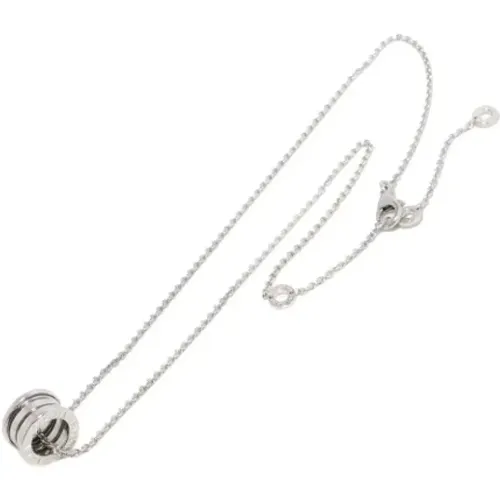 Pre-owned Jewellery, female, , Size: ONE SIZE Pre-owned White Gold necklaces - Bvlgari Vintage - Modalova