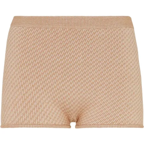 Short Shorts, female, , Size: XS Iconic Shorts with FF Motif - Fendi - Modalova
