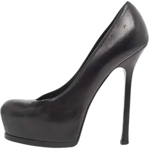 Pre-owned Pumps, female, , Size: 7 US Pre-owned Leather heels - Yves Saint Laurent Vintage - Modalova