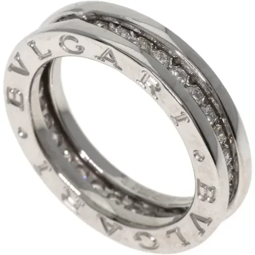 Pre-owned Jewellery, female, , Size: ONE SIZE Pre-owned White Gold rings - Bvlgari Vintage - Modalova