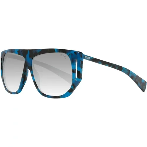 Blaue Oval Gradient Sonnenbrille Frauen - EMILIO PUCCI - Modalova