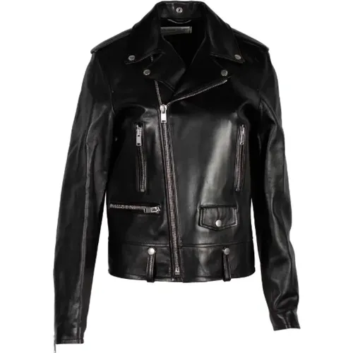 Pre-owned Jackets, female, , Size: 2XL Pre-owned Leather outerwear - Yves Saint Laurent Vintage - Modalova