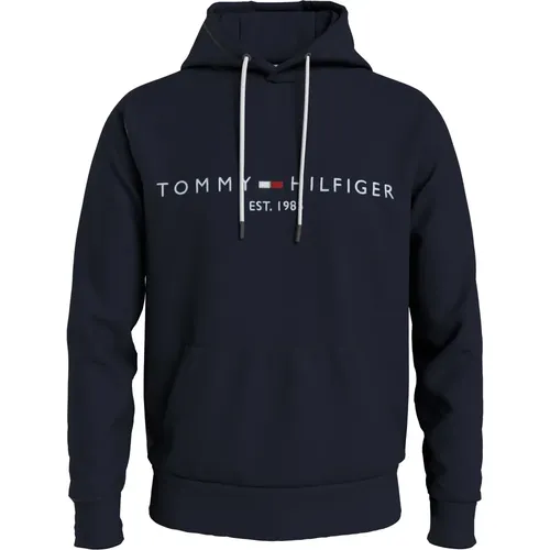 Cotton Hooded Sweater , male, Sizes: L, XL, M, 2XL - Tommy Hilfiger - Modalova