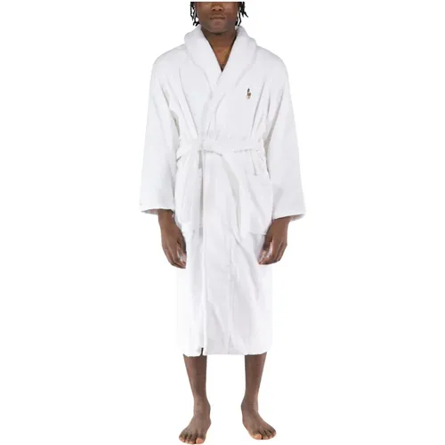 Cotton Hooded Bathrobe , male, Sizes: S - Ralph Lauren - Modalova