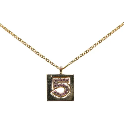 Pre-owned Metal necklaces , female, Sizes: ONE SIZE - Chanel Vintage - Modalova