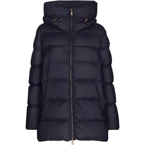 Front-Zip-Kapuzenjacke mit Seitentaschen , Damen, Größe: S - add - Modalova