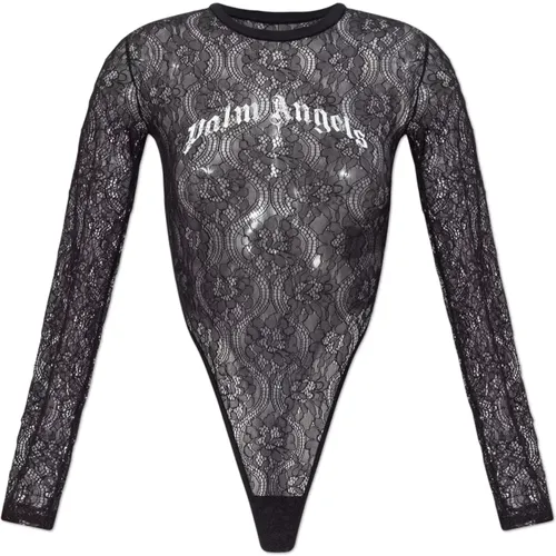 Body, female, , Size: M Lace bodysuit - Palm Angels - Modalova