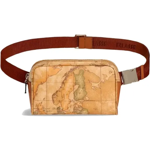 Belt Bags, unisex, , Size: ONE SIZE Mini Marsupio Unisex with Geo Classic Print - Alviero Martini 1a Classe - Modalova