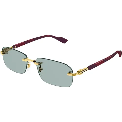 Stylische Sonnenbrille Gg1221S Farbe 003 , Herren, Größe: 56 MM - Gucci - Modalova