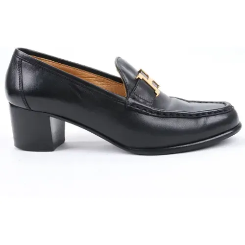 Pre-owned Pumps, female, , Size: 7 US Pre-owned Leather flats - Hermès Vintage - Modalova