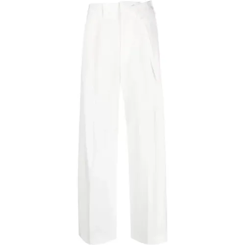 Folded Pants , female, Sizes: XS - MM6 Maison Margiela - Modalova