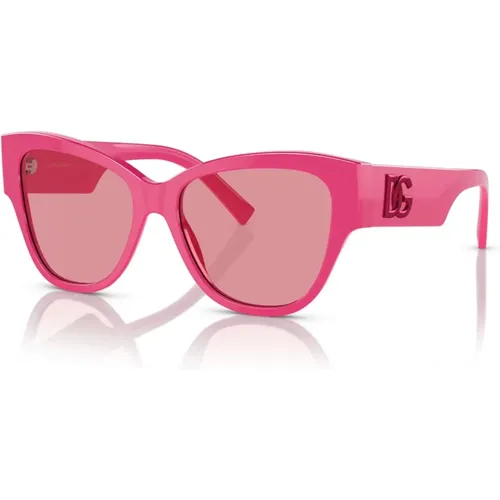 Fuchsia/ Sunglasses,/Dark Grey Sunglasses DG 4455,/Grey Shaded Sunglasses - Dolce & Gabbana - Modalova