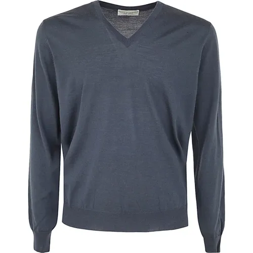 Royal Merino Long Sleeves V Neck Sweater , male, Sizes: 3XL - Filippo De Laurentiis - Modalova