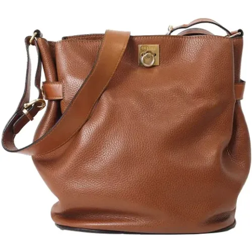 Pre-owned Bucket Bags, female, , Size: ONE SIZE Pre-owned Leather celine-bags - Celine Vintage - Modalova