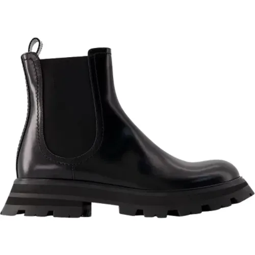 Leder boots Alexander McQueen - alexander mcqueen - Modalova