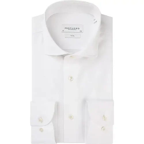 Weißes Hemd mit Ärmellänge 7 , Herren, Größe: 3XL - Profuomo - Modalova