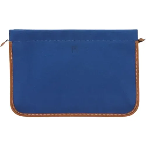 Pre-owned Clutches, female, , Size: ONE SIZE Pre-owned Canvas clutches - Hermès Vintage - Modalova