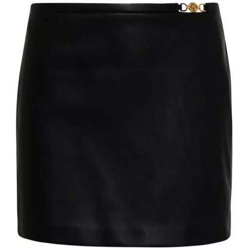 Black Leather Miniskirt - Größe 40 - black - Versace - Modalova