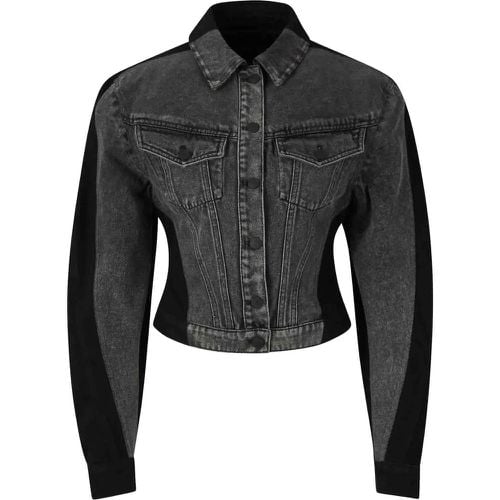 Bi-Tone Denim Jacket - Größe 38 - Mugler - Modalova