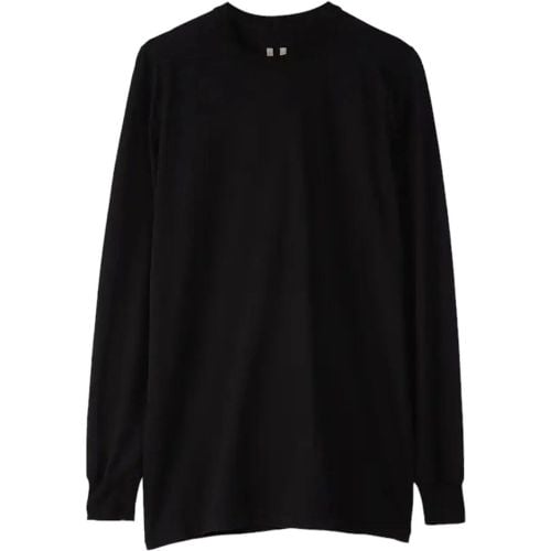 T-shirt coton manches longues noir Level LS T Rick - Größe S - Rick Owens - Modalova