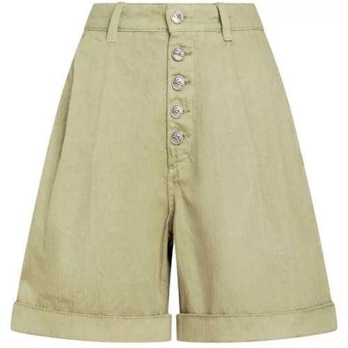 Green Herringbone-Pattern Shorts - Größe 40 - green - ETRO - Modalova