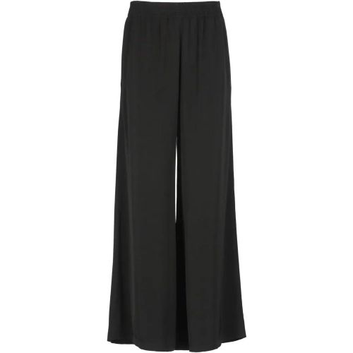 Relaxed Wide-Leg Viscose Trousers With Elastic Wai - Größe 40 - Fabiana Filippi - Modalova