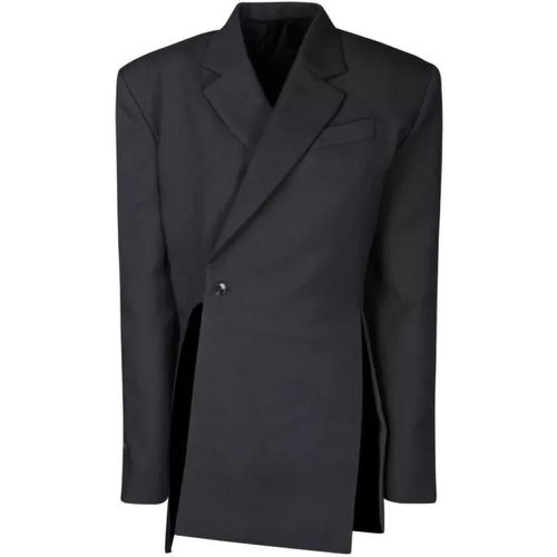 Asymmetric Dark Grey Jacket - Größe 40 - black - Quira - Modalova
