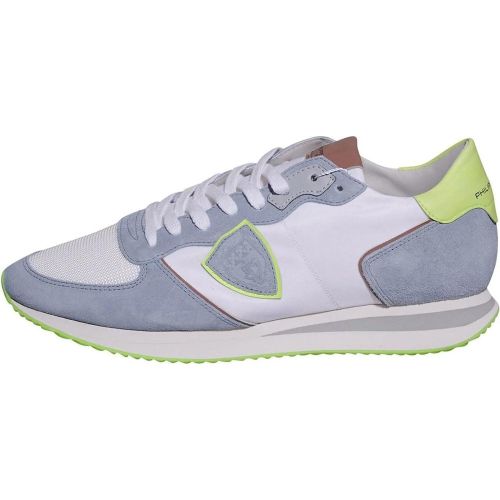 Low-Top Sneaker - Wit licht blauwe sneakers - Gr. 44 (EU) - in - für Damen - Philippe Model - Modalova