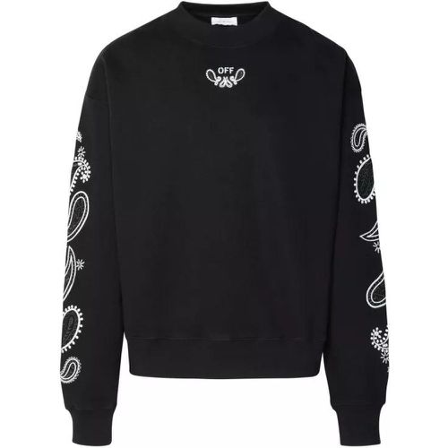 Black Cotton Sweatshirt - Größe L - black - Off-White - Modalova