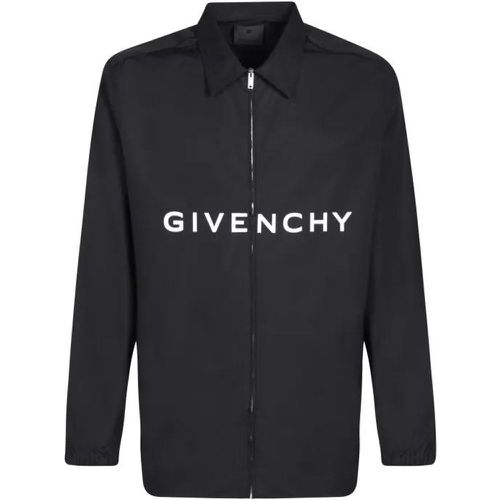 Archetype Zipper And Logo Shirt - Größe 41 - black - Givenchy - Modalova