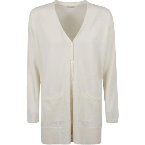 White Button-Down White Cardigan - Größe L - Rosso Puro - Modalova