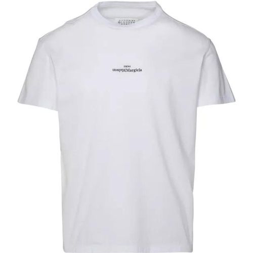 White Cotton T-Shirt - Größe 46 - white - Maison Margiela - Modalova