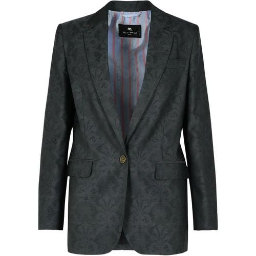 Grey Wool Blazer - Größe 40 - ETRO - Modalova